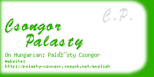 csongor palasty business card